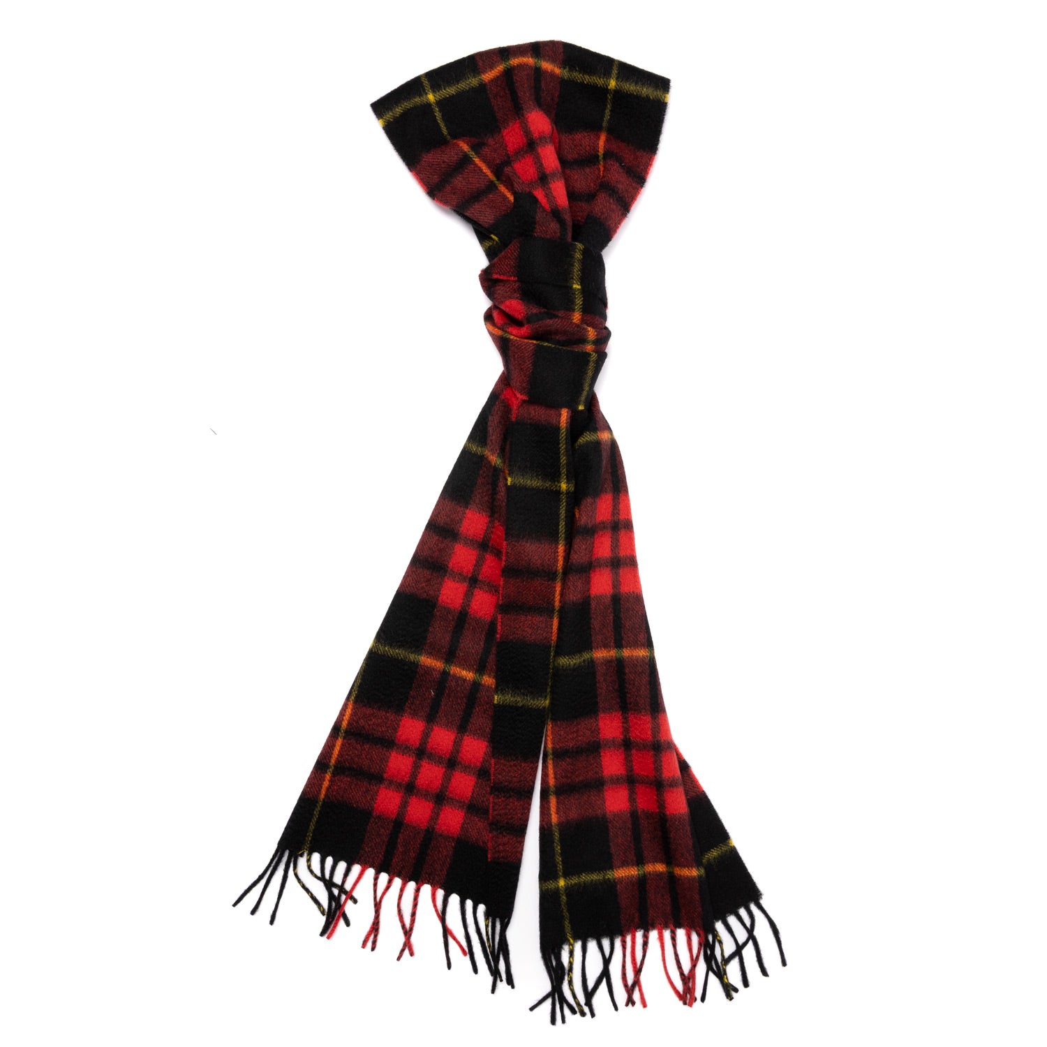 MJ Exclusive: Plaid Scarf "Red Tartan" made from Scottish Cashmere